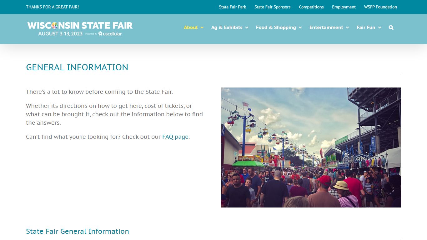 General Information – Wisconsin State Fair