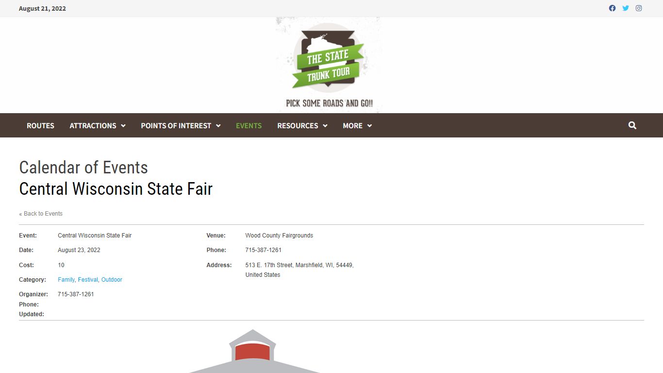 Central Wisconsin State Fair, August 23-28, 2022 | State Trunk Tour